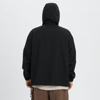 Pod Pullover Jacket - Black Tropical Wool