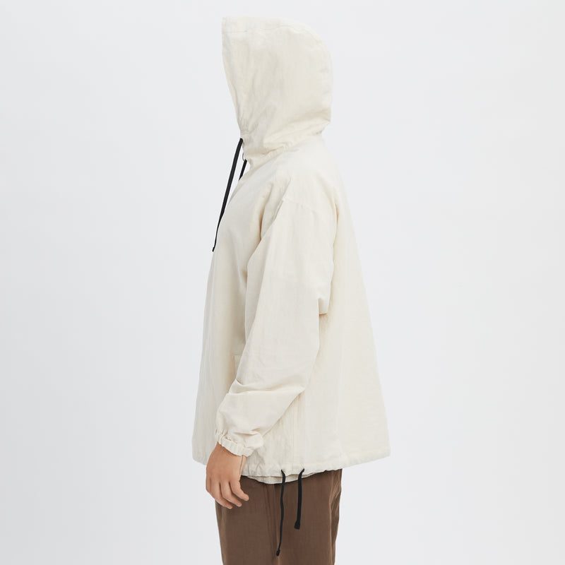 Pod Pullover Jacket - Bone Linen / Cotton