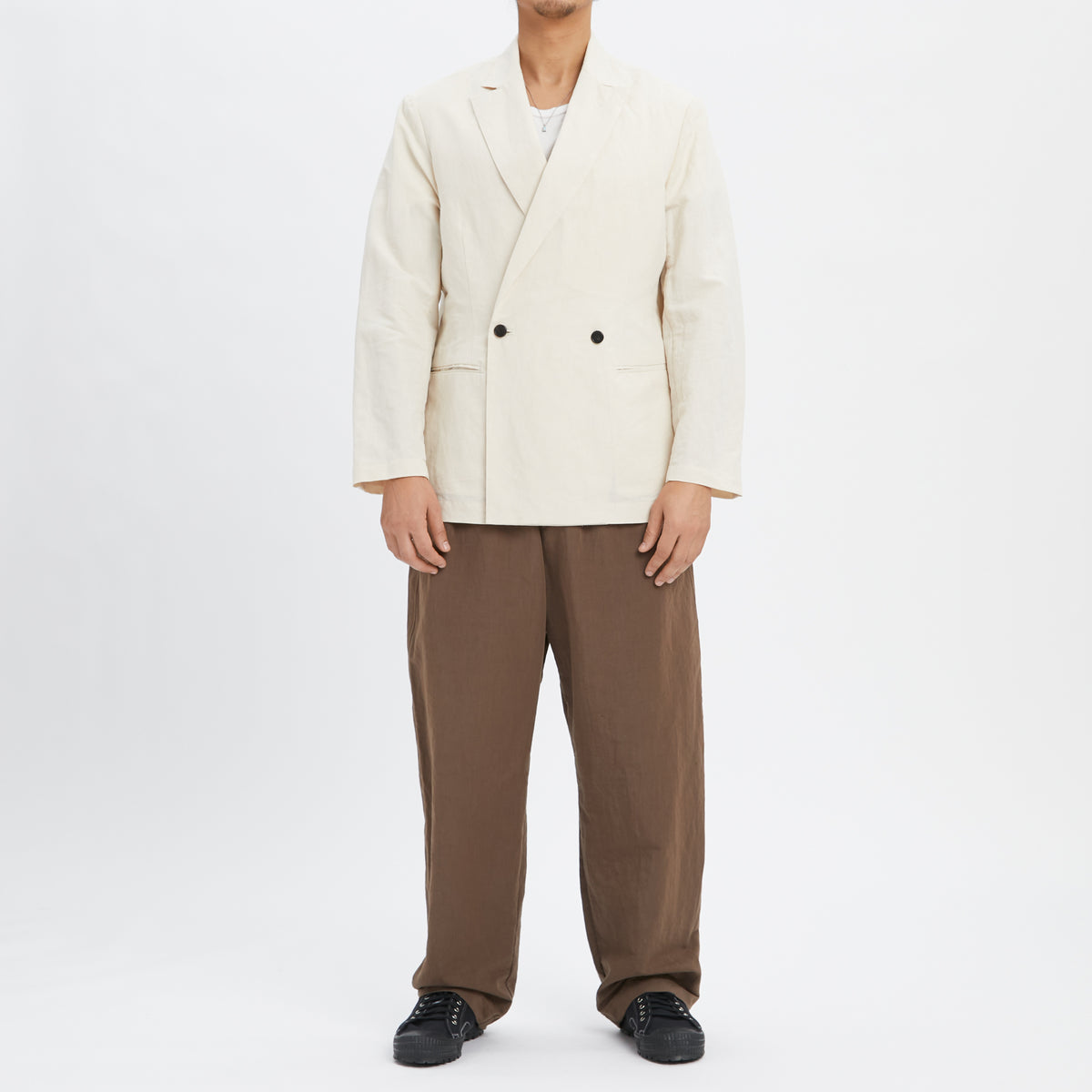 Darwin Blazer - Bone Linen / Cotton