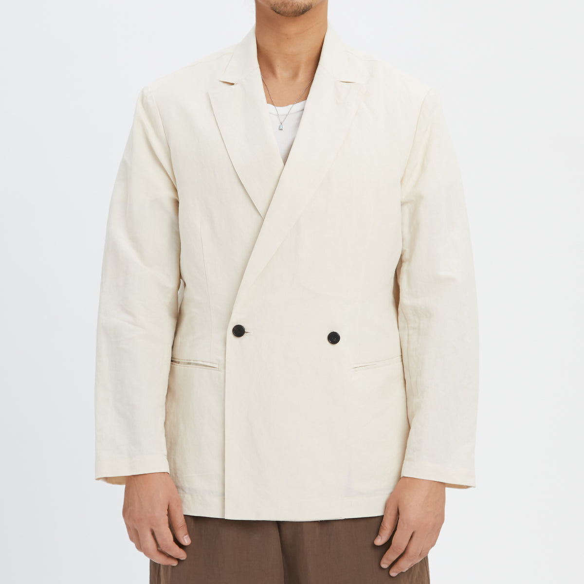 Darwin Blazer - Bone Linen / Cotton