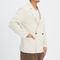 Darwin Blazer - Bone Linen / Cotton