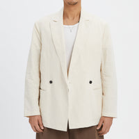 Darwin Blazer - Bone Linen / Cotton