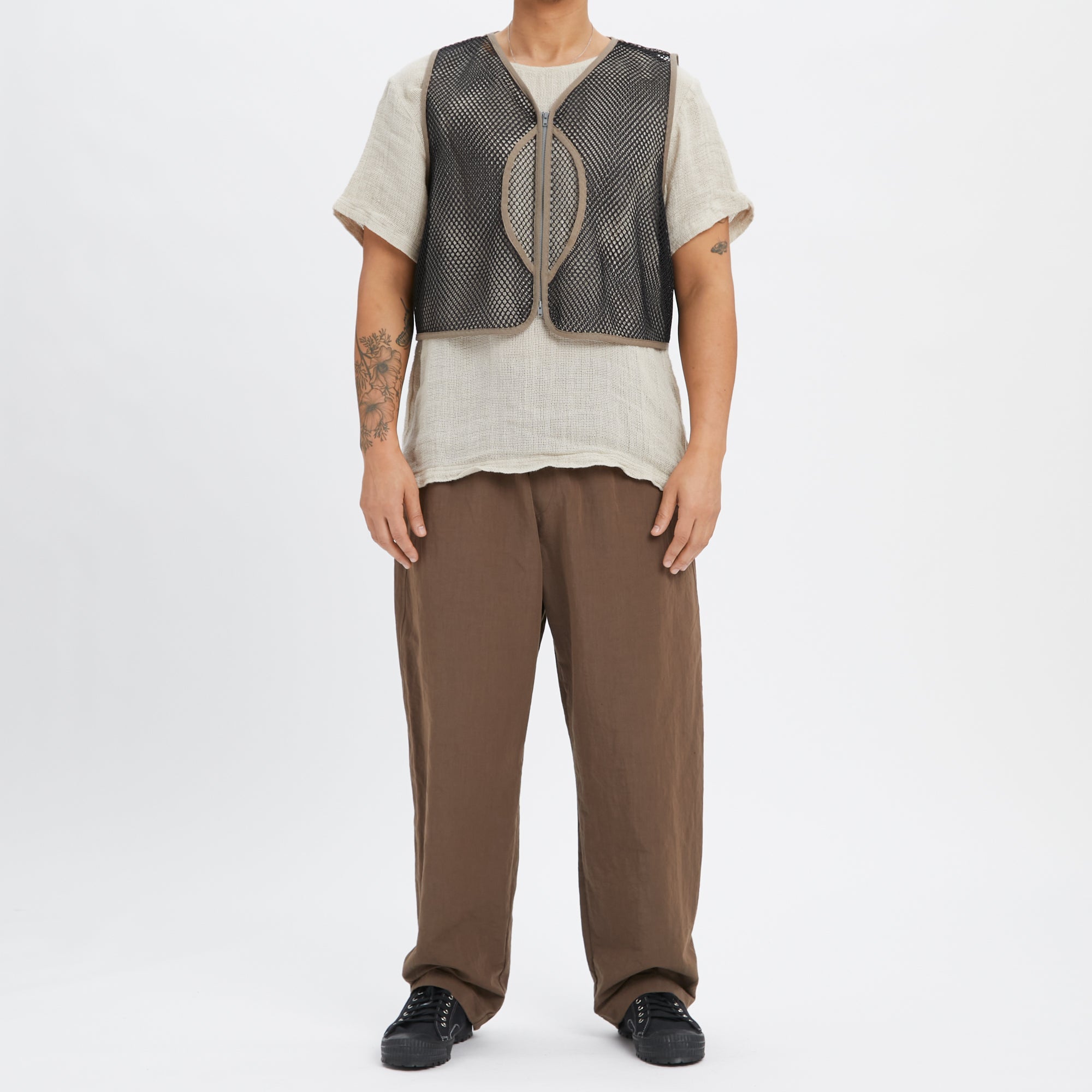 Trapper Vest - Black Mesh – s.k. manor hill