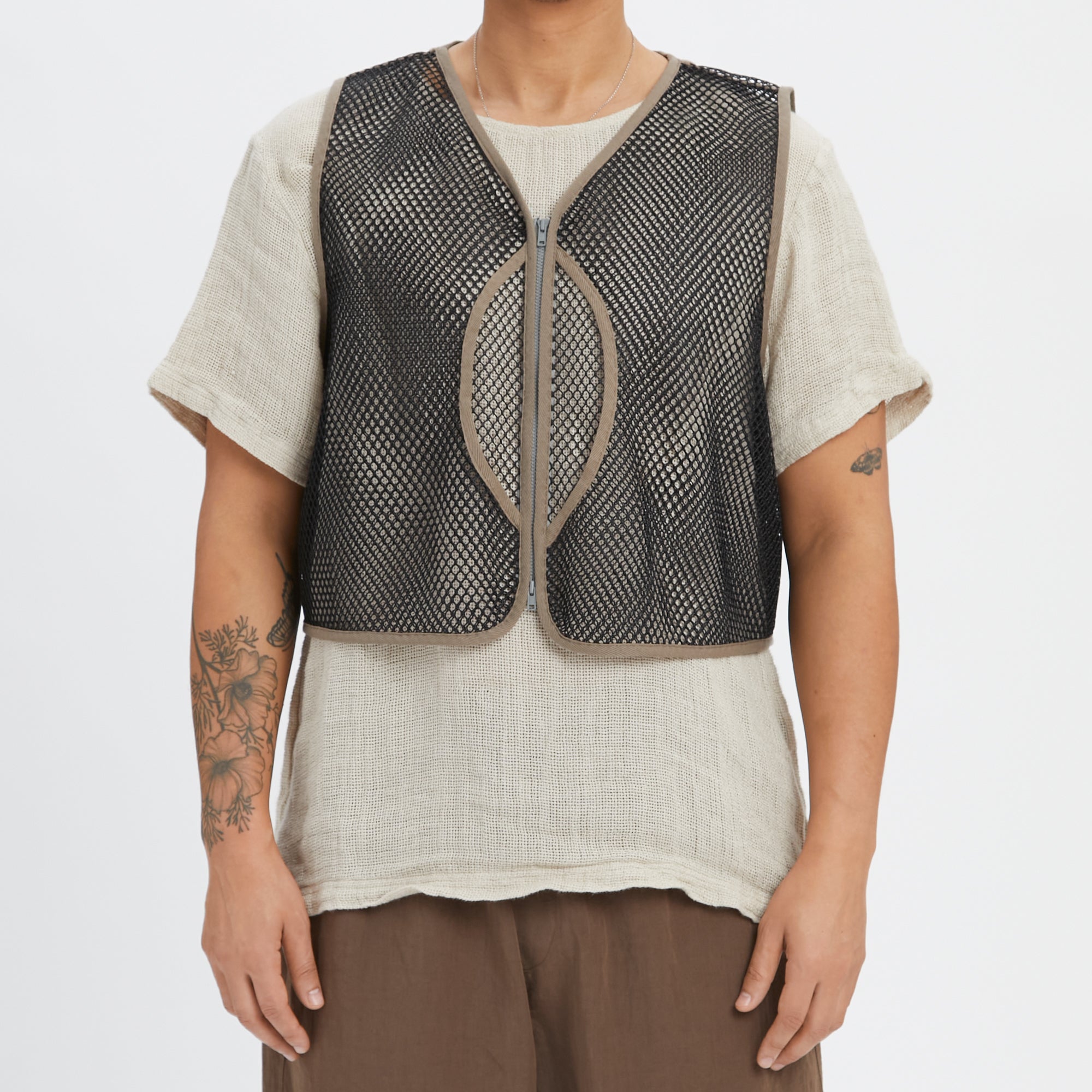 Trapper Vest - Black Mesh – s.k. manor hill