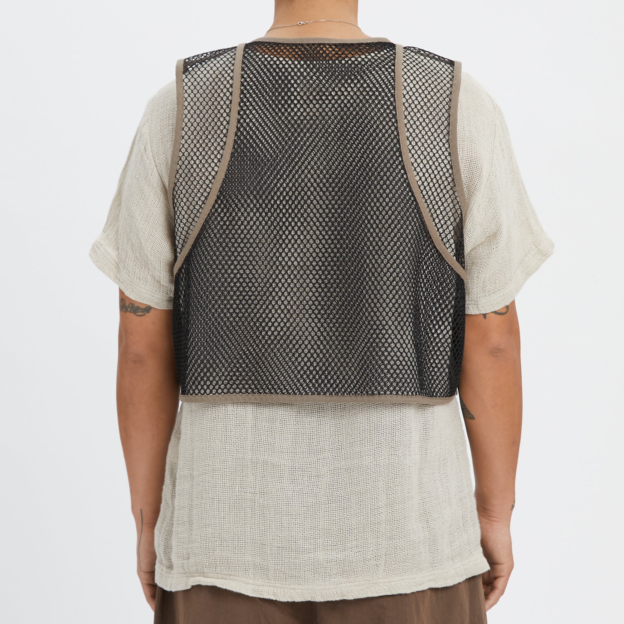 Trapper Vest - Black Mesh – s.k. manor hill