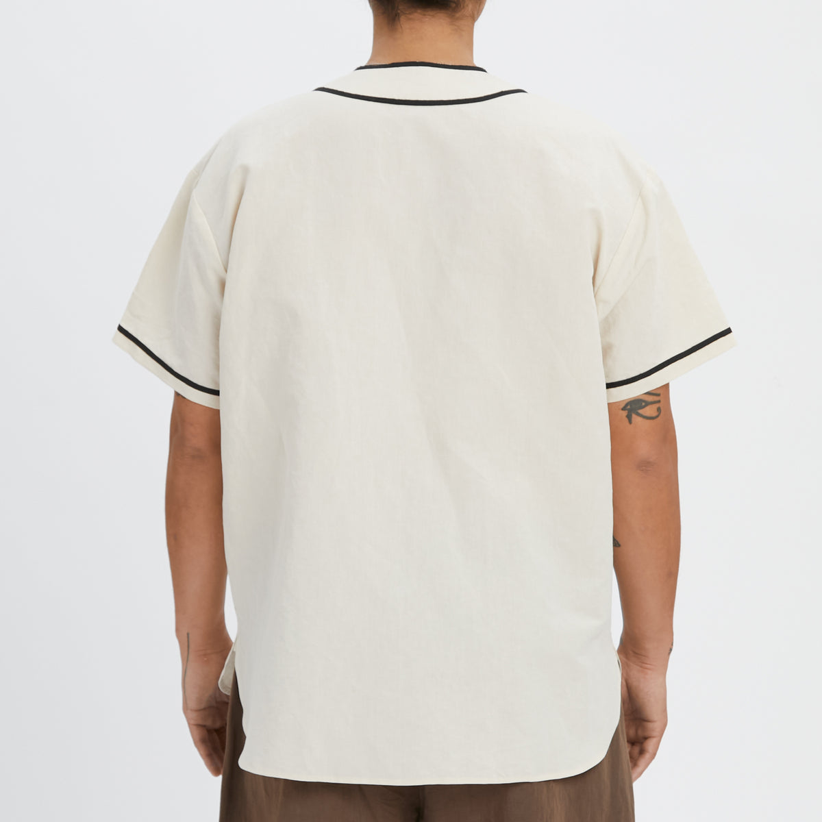 Baseball Shirt - Bone Linen / Cotton