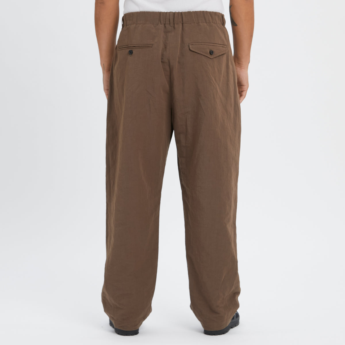 Tilt Pant - Brown Linen / Cotton / Nylon