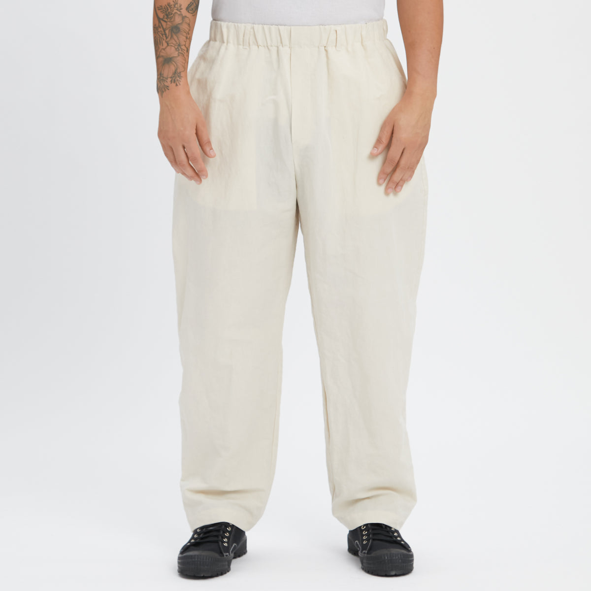 Tilt Pant - Bone Linen / Cotton