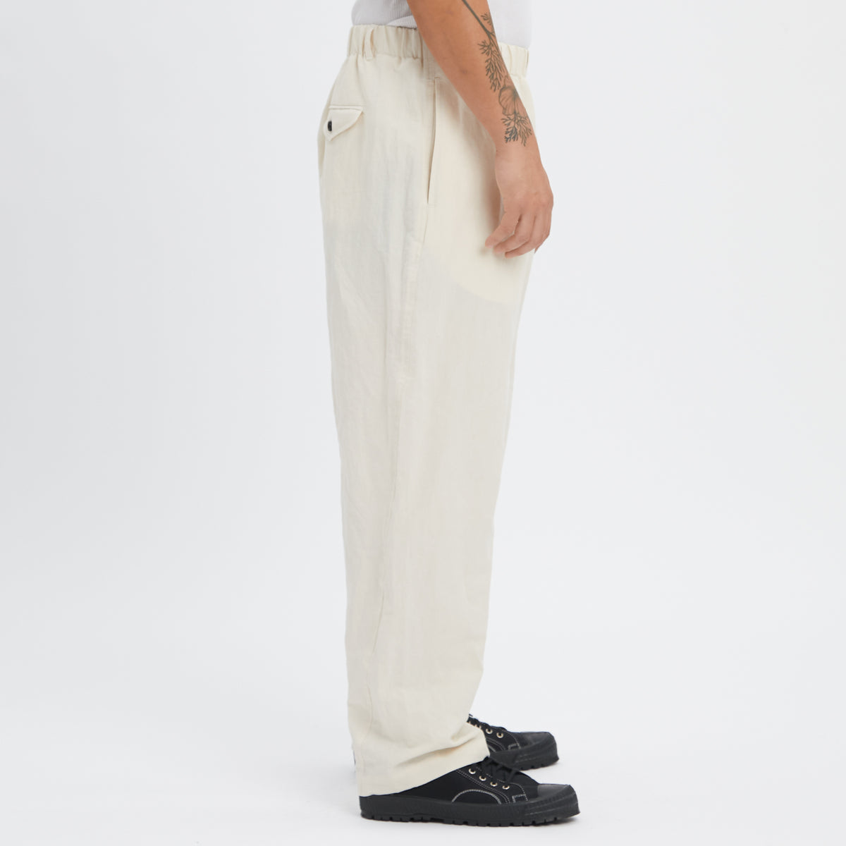 Tilt Pant - Bone Linen / Cotton