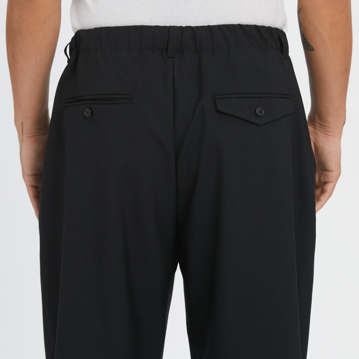 Tilt Pant - Black Tropical Wool
