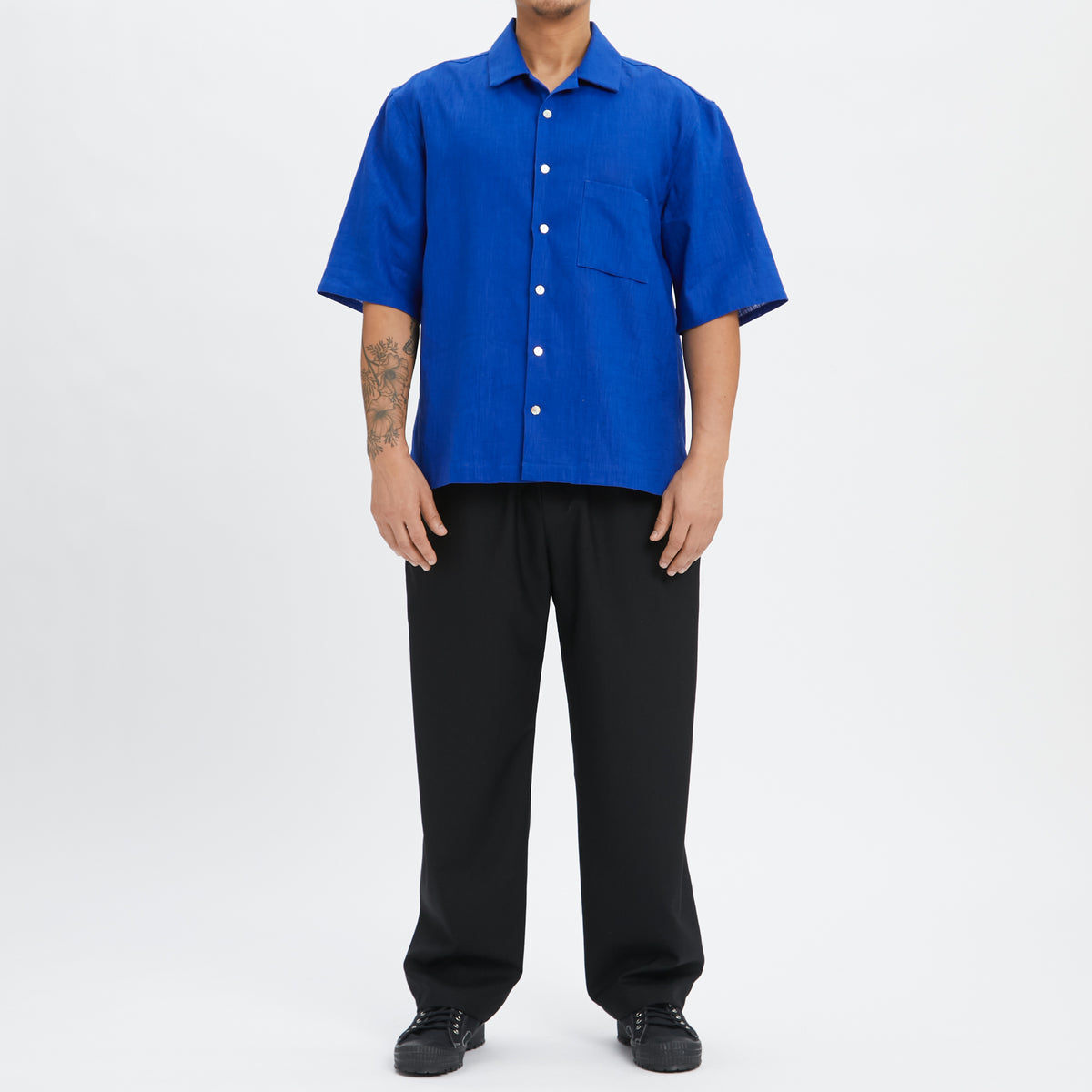 Tilt Pant - Black Tropical Wool