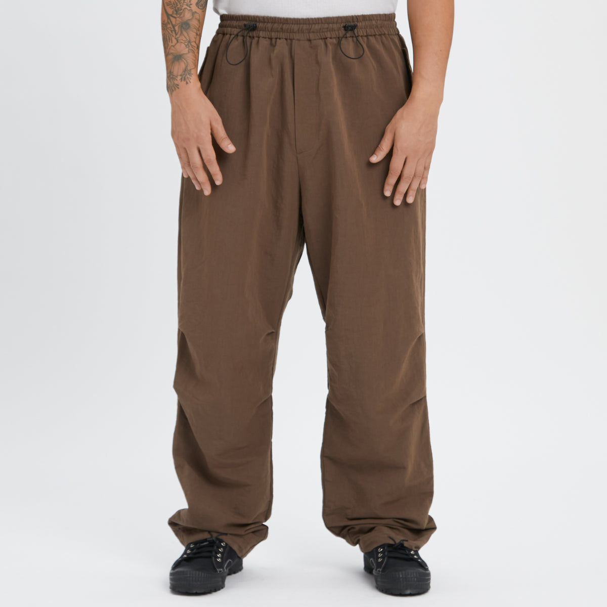 M100 Pant - Brown Linen / Cotton / Nylon