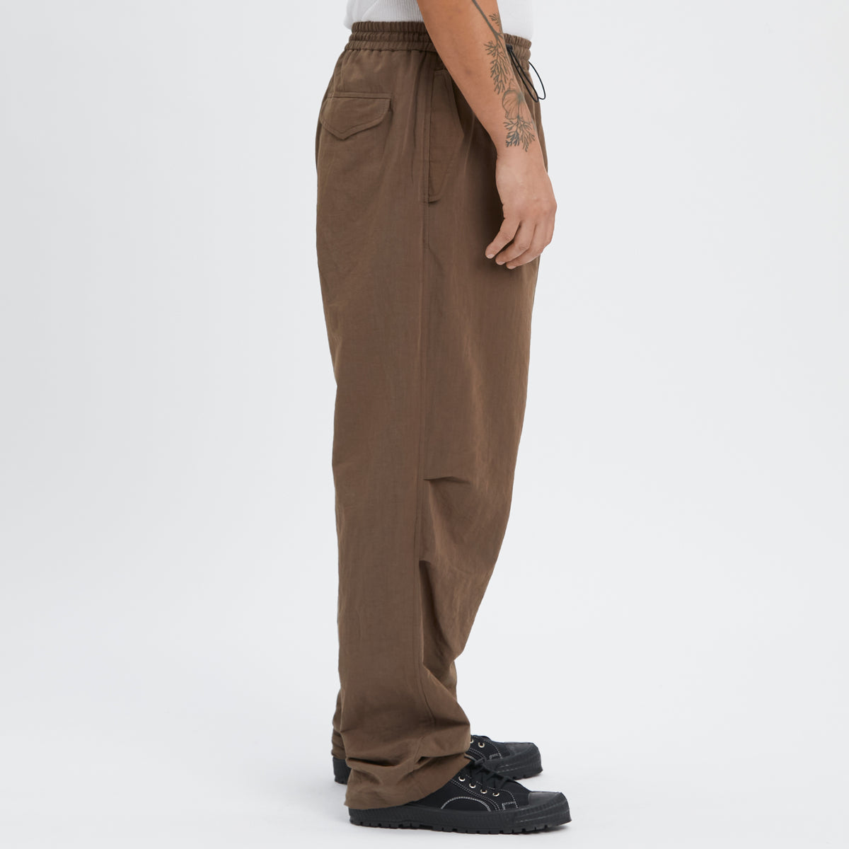 M100 Pant - Brown Linen / Cotton / Nylon