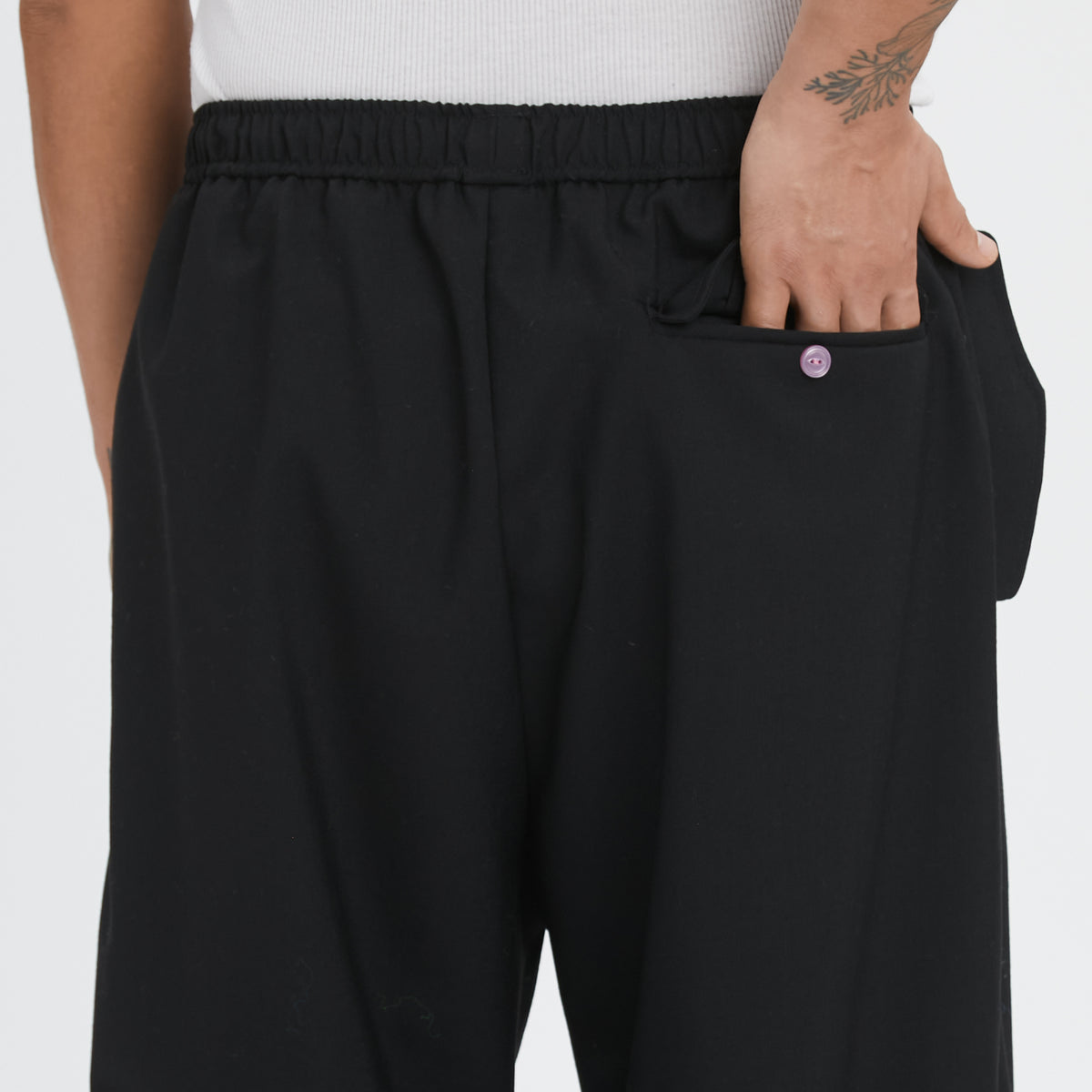 M100 Pant - Black Tropical Wool