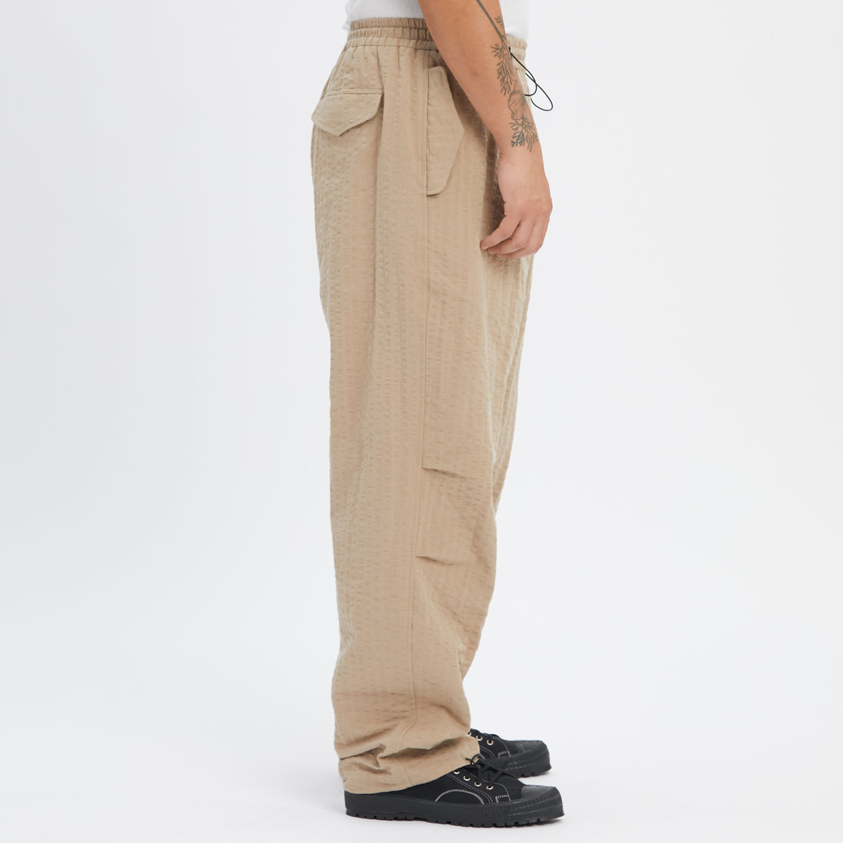M100 Pant - Tan Puckered Cotton