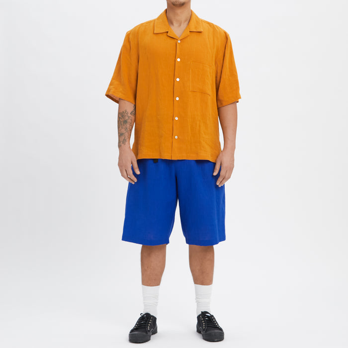 Palego Short - Royal Blue Ramie