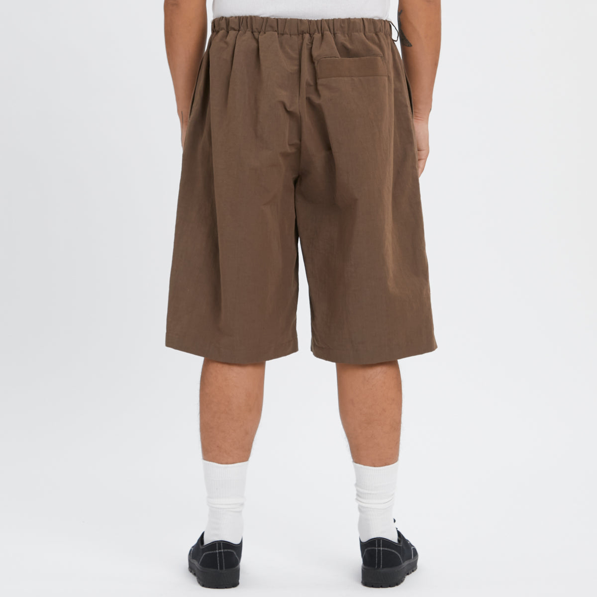 Palego Short - Brown Linen / Cotton / Nylon
