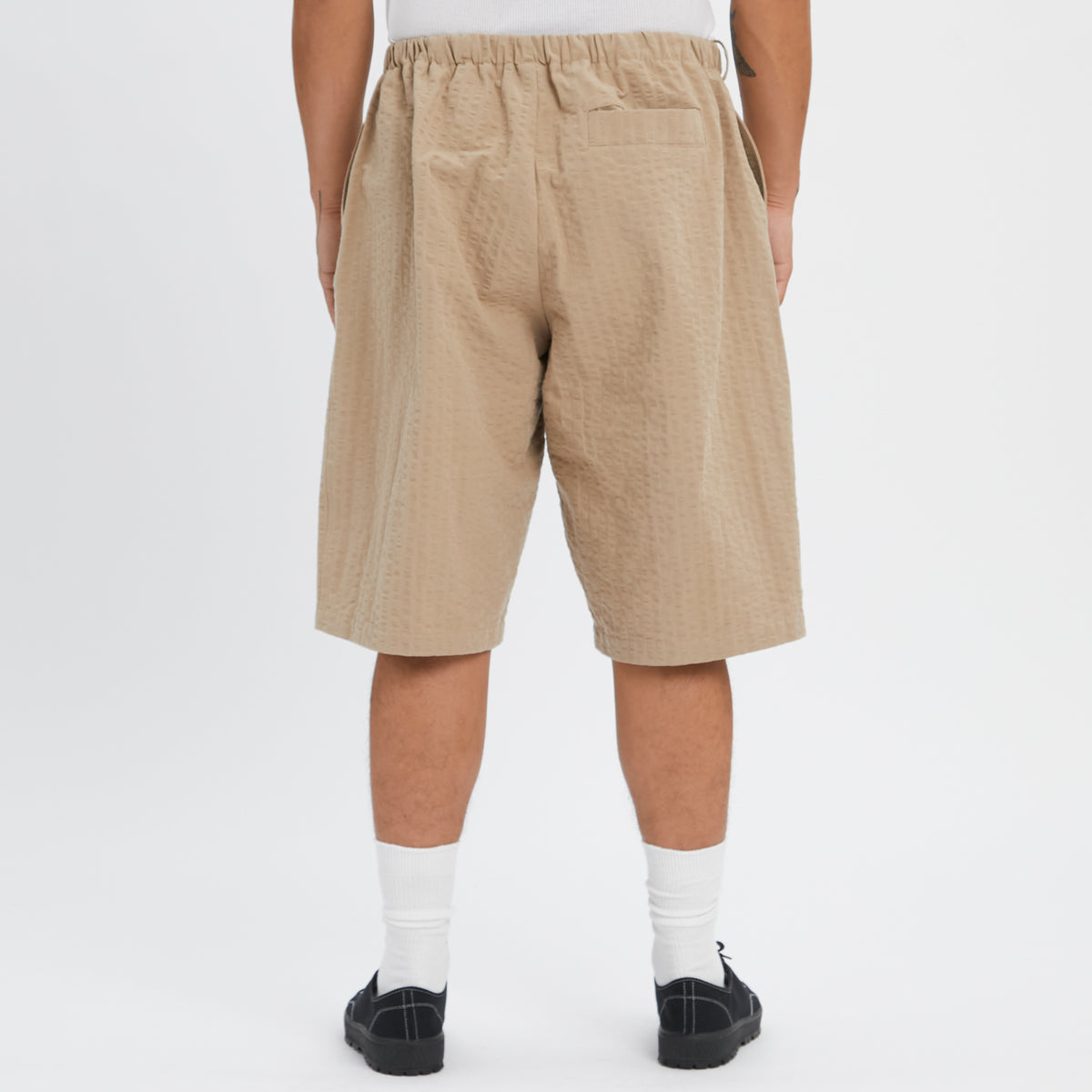 Palego Short - Tan Puckered Cotton