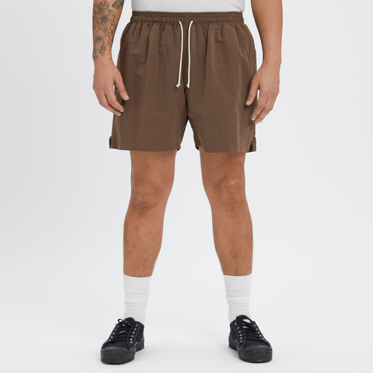 MT Short - Brown Linen / Cotton / Nylon