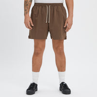 MT Short - Brown Linen / Cotton / Nylon