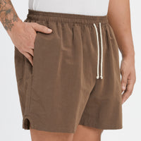MT Short - Brown Linen / Cotton / Nylon