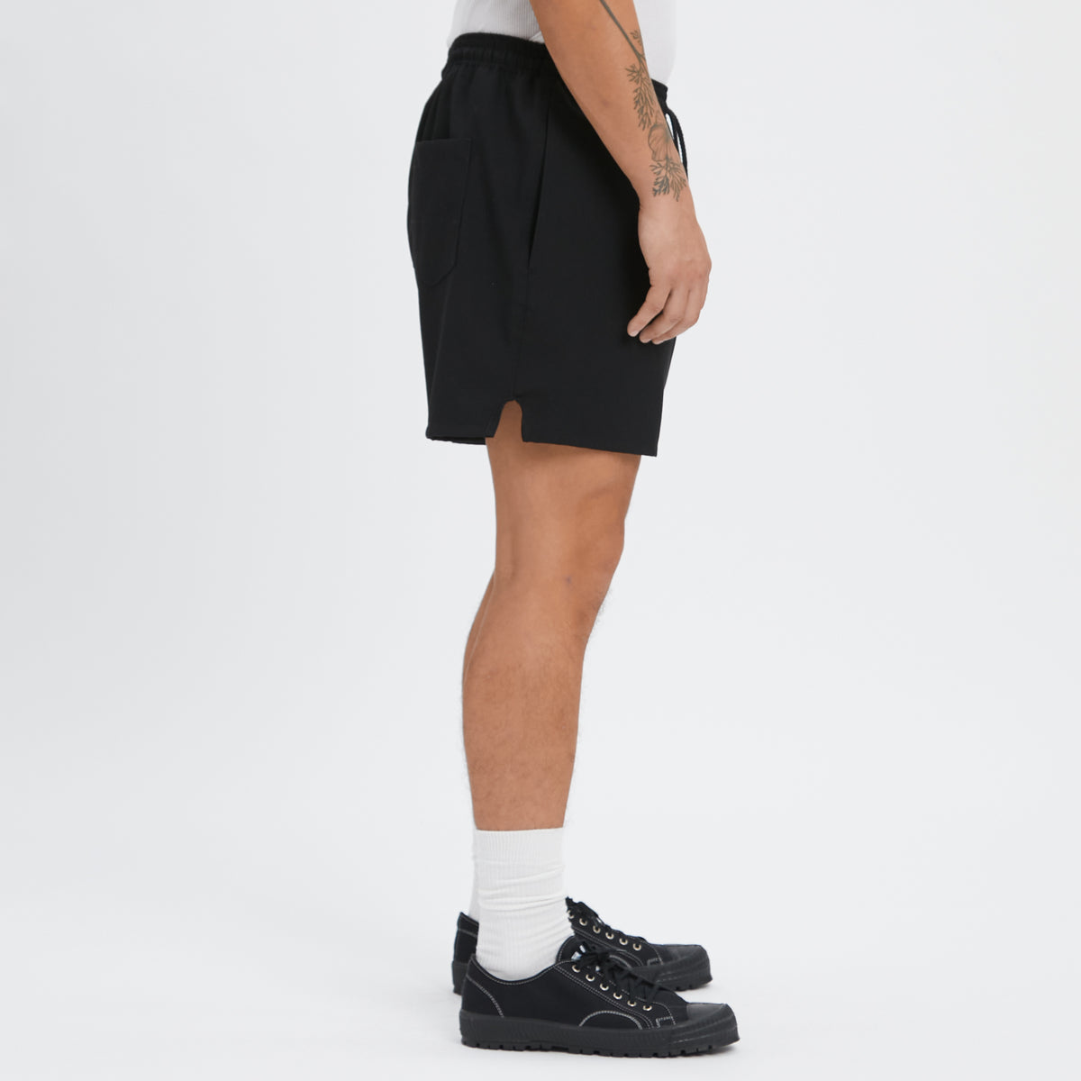 MT Short - Black Tropical Wool
