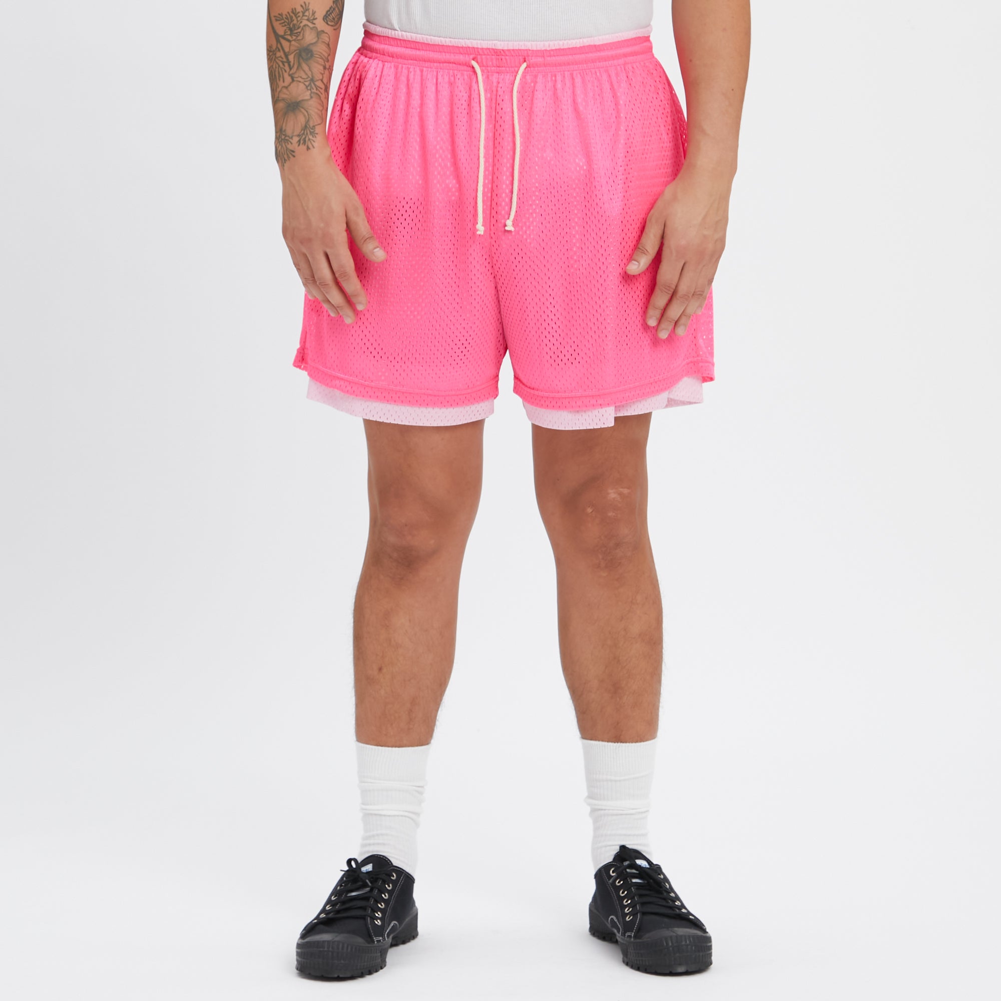 Reversible Ball Short - Pink & Fuchsia Mesh – s.k. manor hill