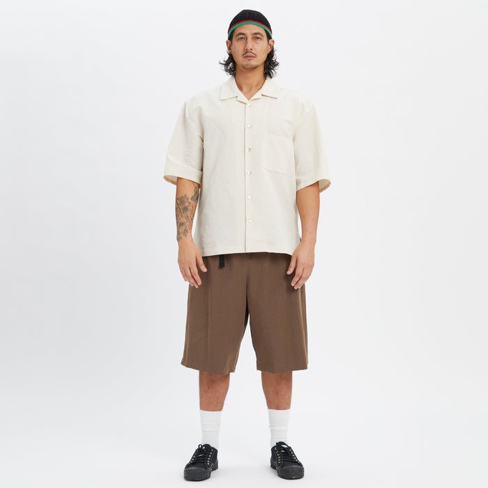 Knit Skull Cap - Black w/ Green & Red Stripes Cotton