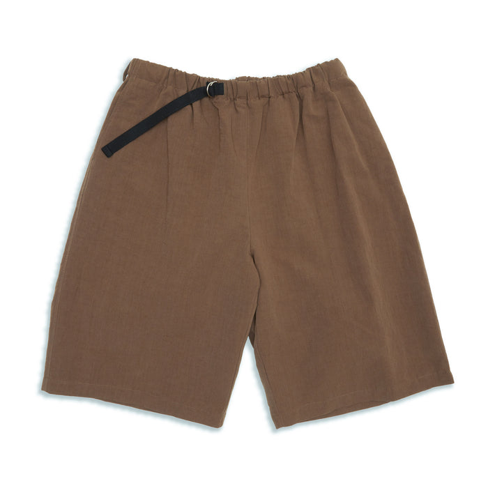 Palego Short - Brown Linen / Cotton / Nylon