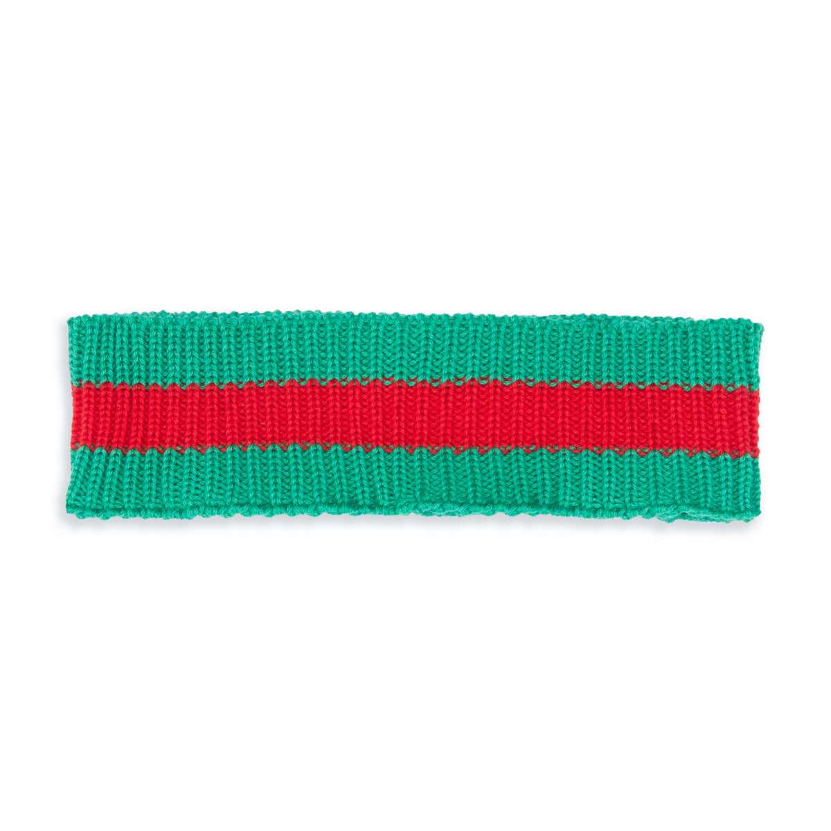 Headband - Green & Red Cotton