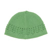 Knit Skull Cap - Emerald Green Cotton