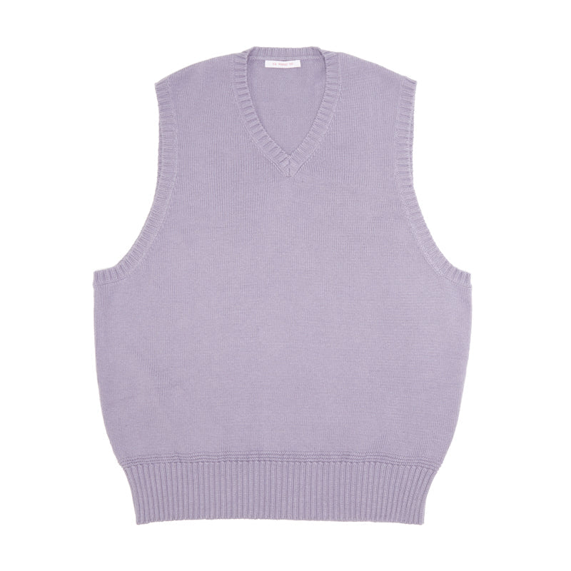 NICENESS/LENNY Cotton × Silk knit vest RELAXED KNITTED SILK VEST - DARK BROWN | COS