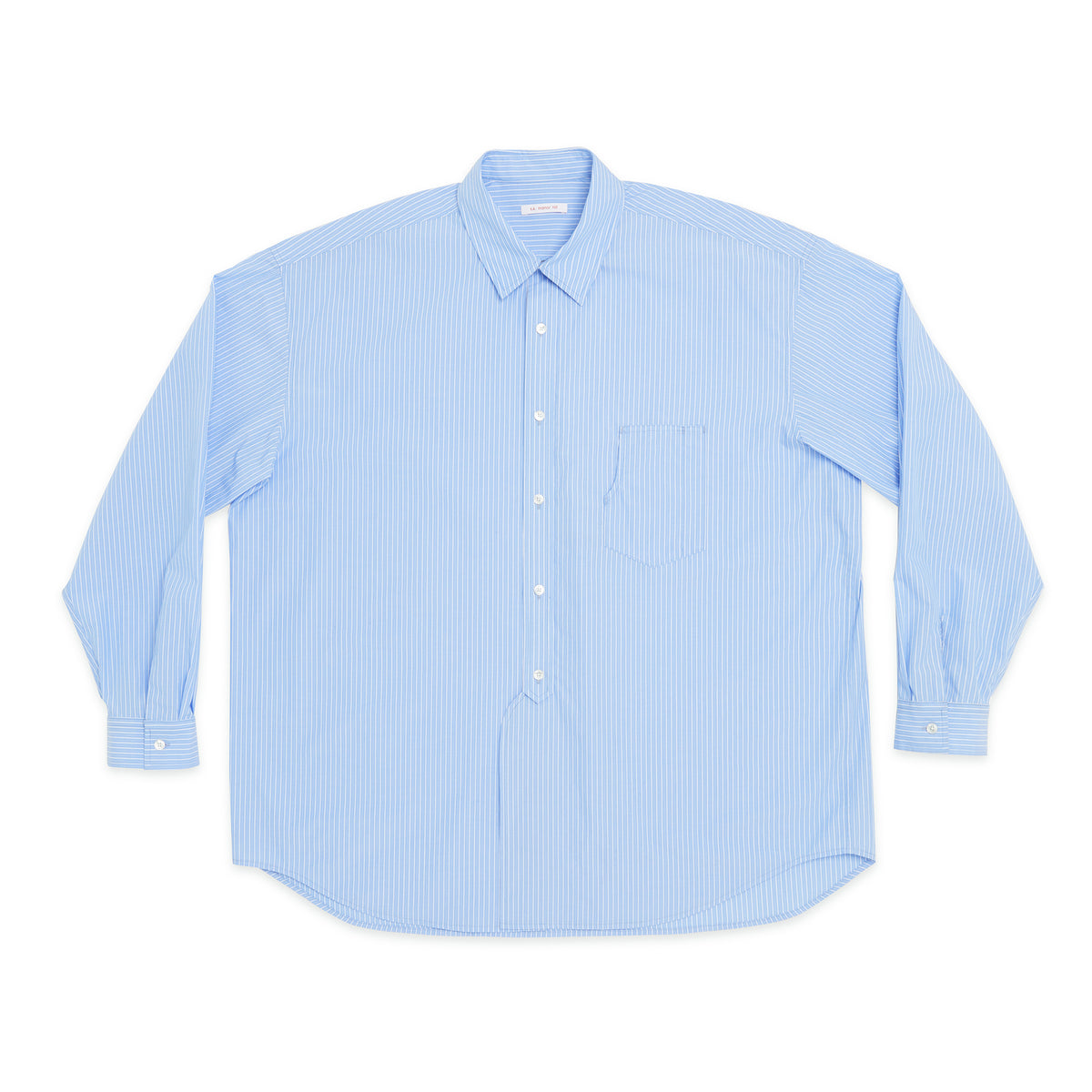Savant Shirt - Blue & White Striped Cotton