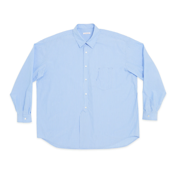 Savant Shirt - Blue & White Striped Cotton