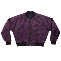 Reversible Bomber Jacket - Black Quilted Recycled Nylon WR