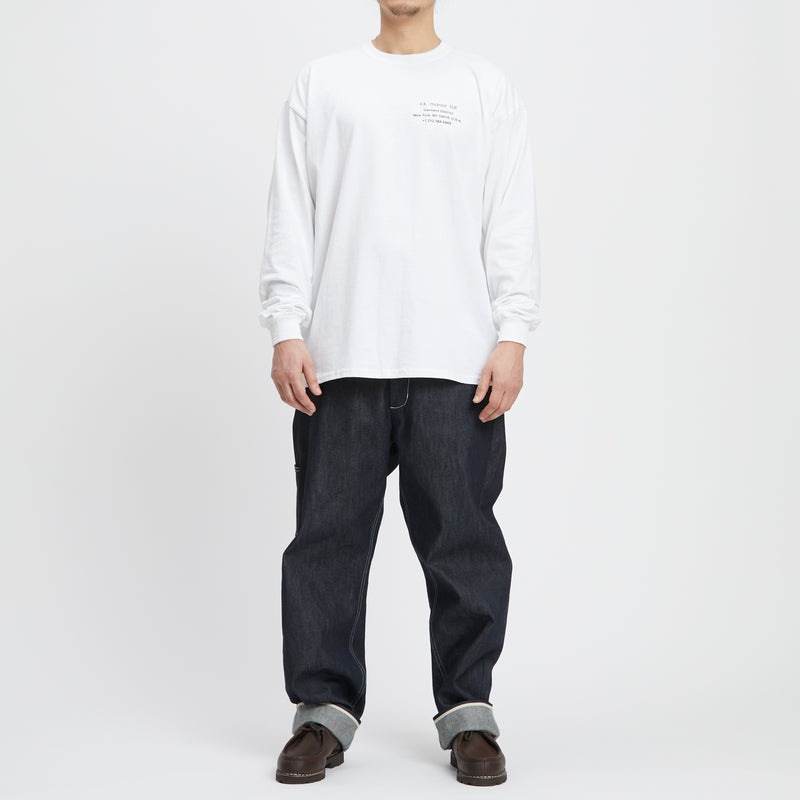 Biz LS T-Shirt - White Cotton