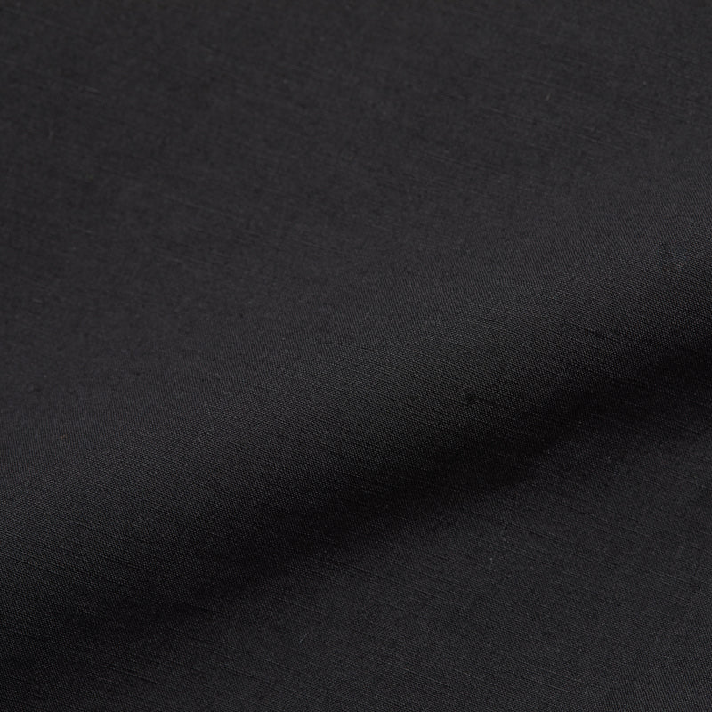 Sage Shirt - Black Coated Linen Cotton
