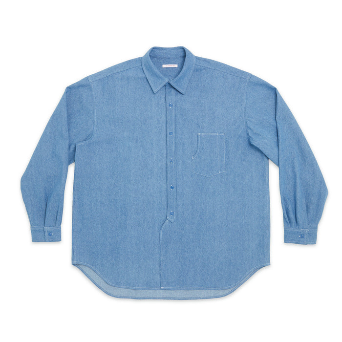Savant Shirt - Light Blue Denim Cotton