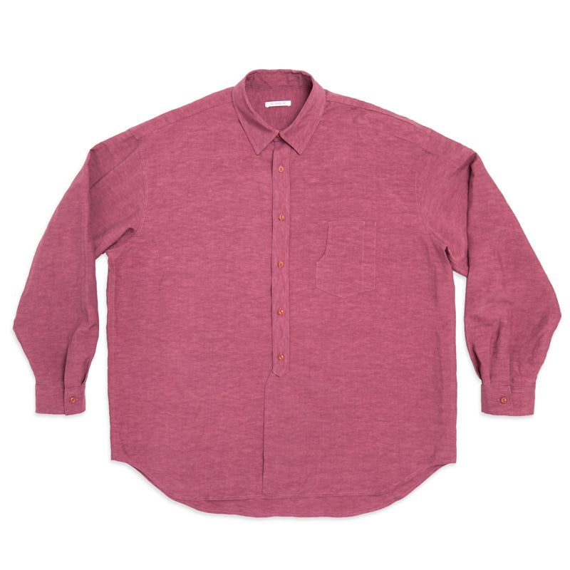 【HI FI FNK】Mellow Linen Shirt Solid Linen Shirt L/S: Lilac – Henry & Company