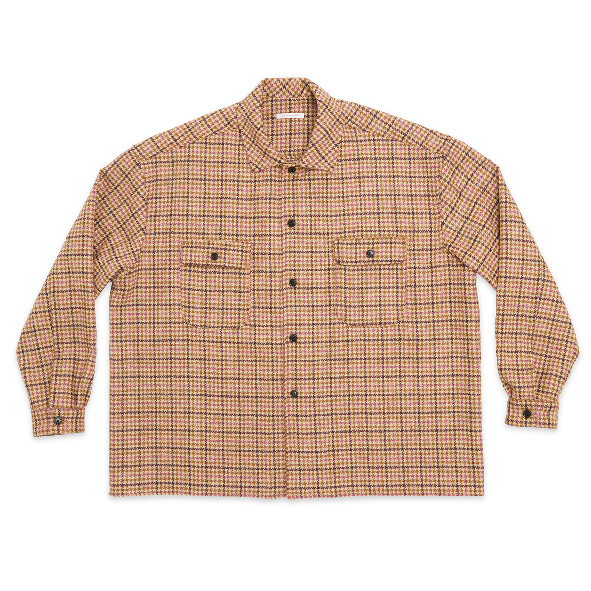 Park Shirt/Jacket - MOON Purple Plaid Tweed Wool