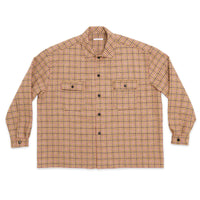 Park Shirt/Jacket - MOON Purple Plaid Tweed Wool