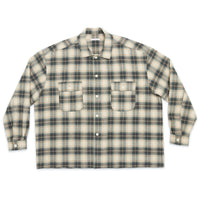 Park Shirt/Jacket - Green Plaid Cotton Flannel