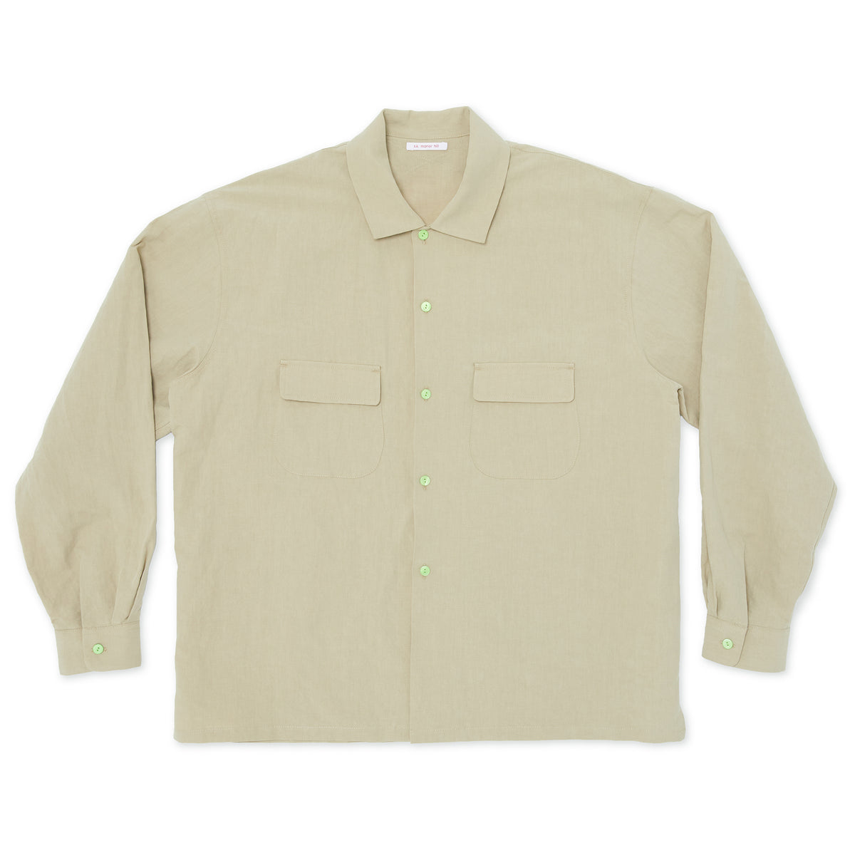 Warrick Shirt - Beige Linen/Cotton
