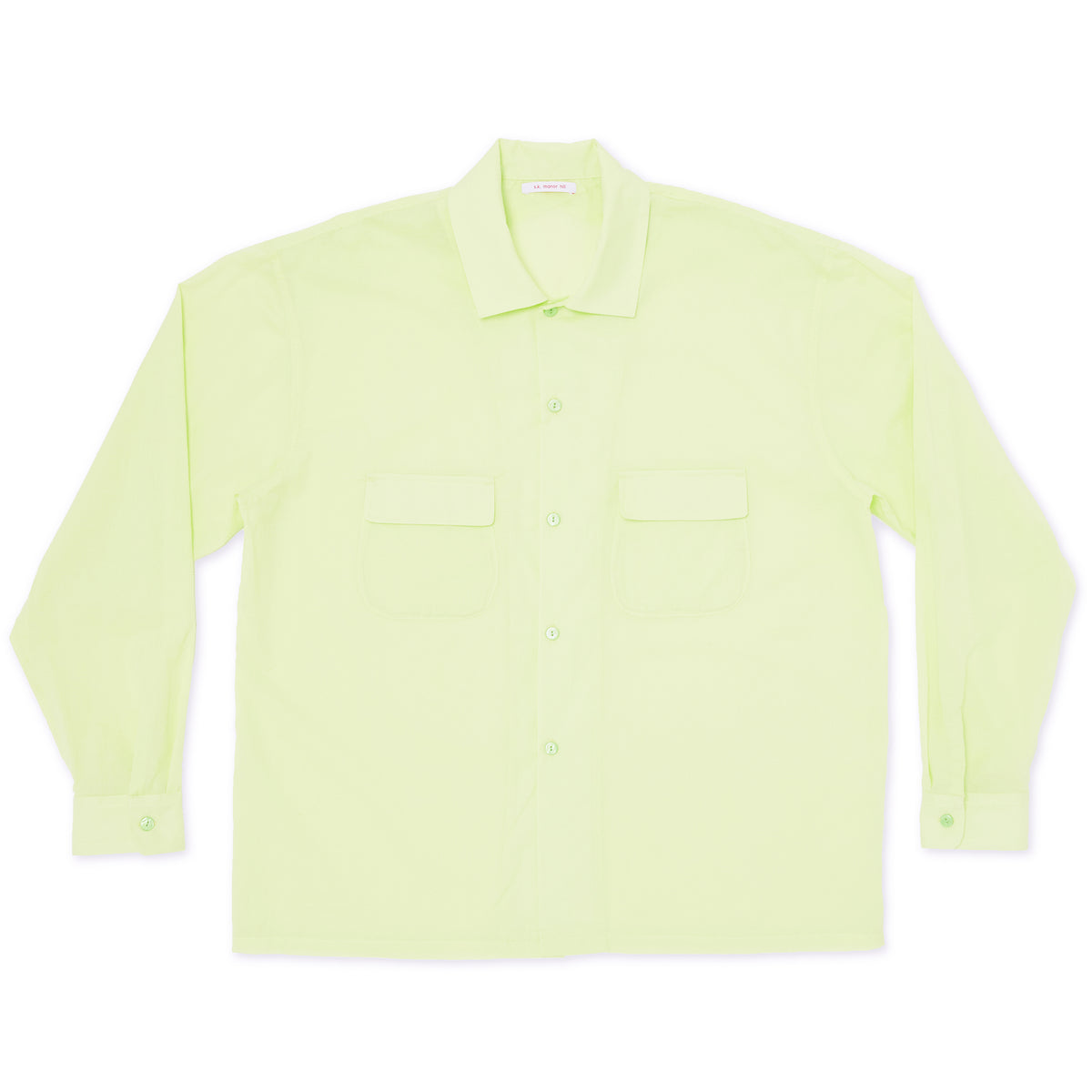 Warrick Shirt - Lime Translucent Cotton