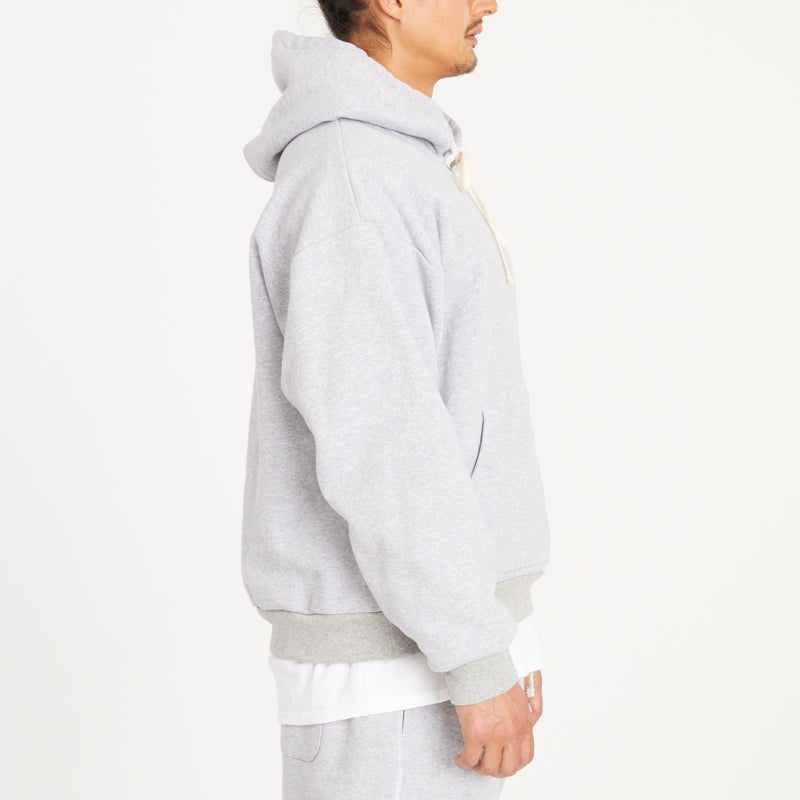 Reversible Evert Hoodie - Heather Grey Cotton Fleece