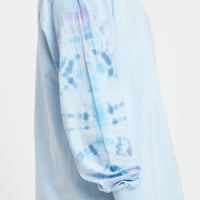 Tie-dye Biz LS T-Shirt - Light Blue Cotton