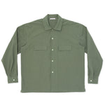 Warrick Shirt - Olive Cotton