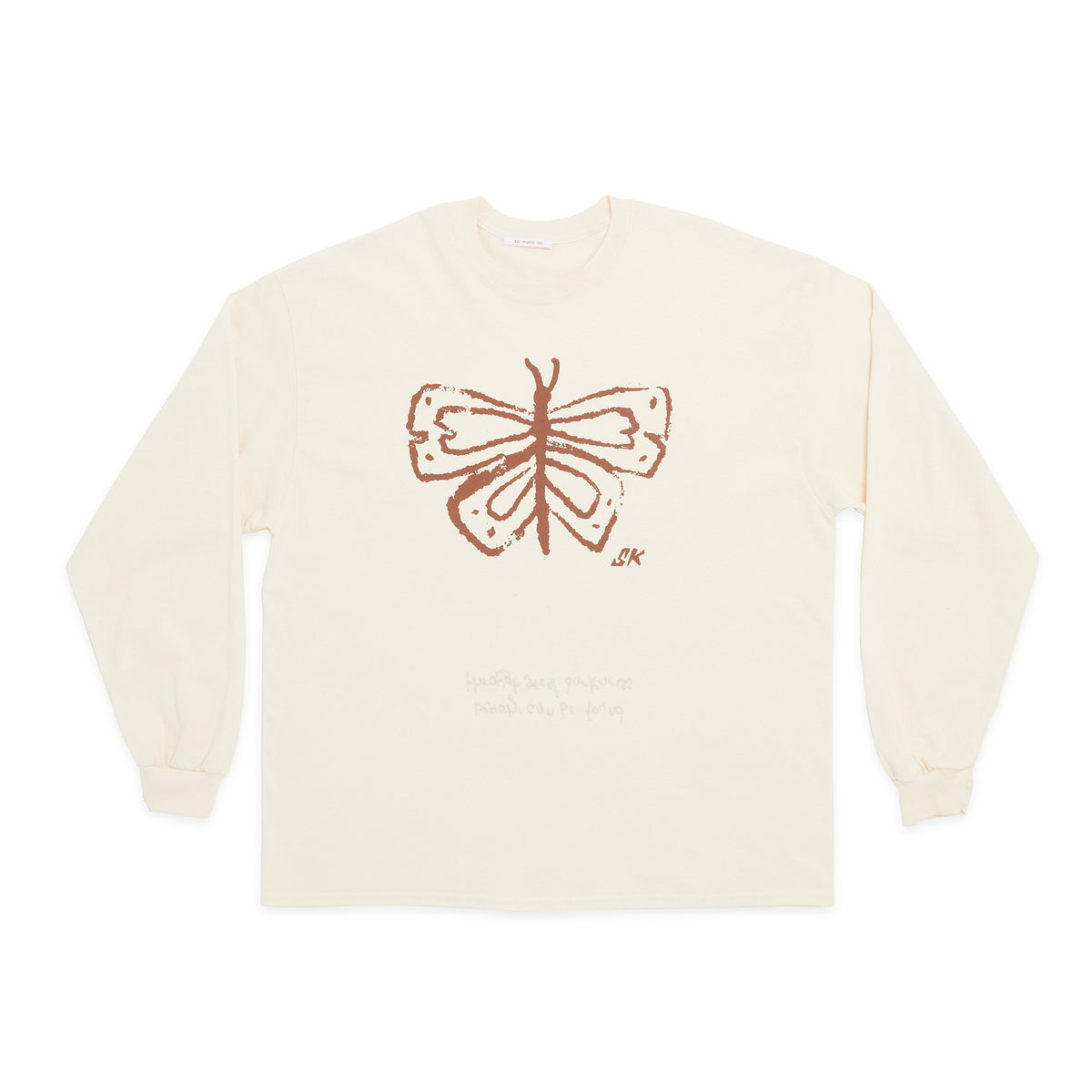 LS Butterfly T-Shirt – Natural Cotton