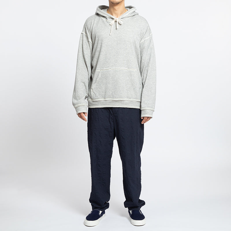 Grey Raw Edge Big Game Hoodie
