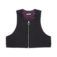 Kit Vest - Black Quilted Recycled Nylon WR
